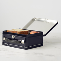 Boîte à déjeuner en fer blanc personnalisée, boîte à déjeuner rectangulaire en métal, boîtes à déjeuner vides en étain avec poignée et serrure