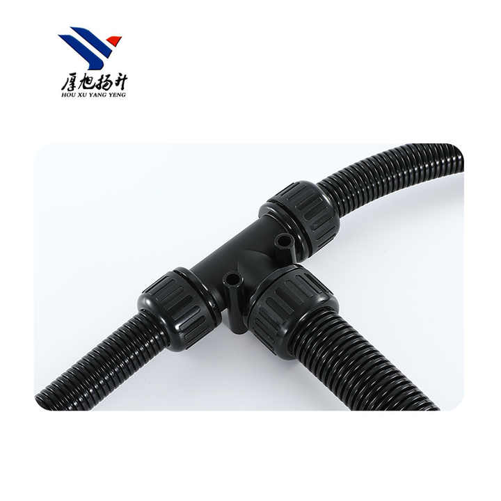 PA66 Nylon Corrugated Plastic Conduit with Fittings Electrical Wire and Cable Harness Protection
