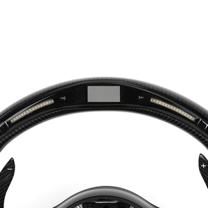 Volante LED de fibra de carbono de cuero medio perforado para <span class=keywords><strong>Mercedes</strong></span> <span class=keywords><strong>Benz</strong></span> Clase E W211 W212 W213 W221 W222 W205 W204 C43 C63 <span class=keywords><strong>AMG</strong></span> - Product Image 5