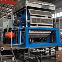 Máquina Automática Nueva para Fabricación de Bandejas de Cartón para Huevos, Precio de Fábrica, Controlada por PLC, Motor con Caja de Cambios, 60 Piezas/Min, Línea de Procesamiento de Bajo Costo