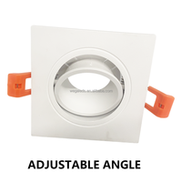 Support de plafond moderne pour spot LED GU10/MR16, cadre en plastique, blanc chaud/froid, installation facile, prix usine