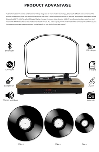 AUDMIC TB-008 <span class=keywords><strong>platine</strong></span> <span class=keywords><strong>vinyle</strong></span> <span class=keywords><strong>Vintage</strong></span> disques <span class=keywords><strong>vinyle</strong></span> nouveau Design bois Bluetooth dessus de table haut-parleurs mobiles intégrés aimant de haute qualité - Product Image 3