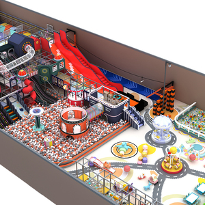 Equipo de Juego Infantil Personalizado, Parque Infantil Interior con Temática de Carretera Urbana, con Tobogán, Piscina de Pelotas, para Centro de Entretenimiento Familiar en Centro Comercial - Product Image 3