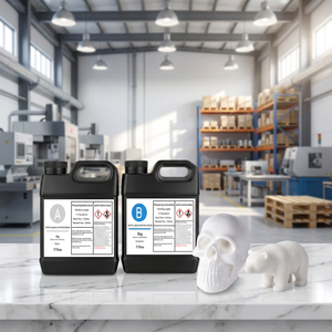 Customizable Fast Cure 1A:1B Polyurethane <strong>Resin</strong> White Liquid Casting <strong>Resin</strong> For Prototype Models Decorative Jewelry Casting - Product Image 4