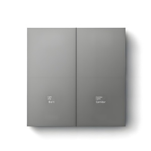 Interruptor de Pared Táctil Minimalista de 1 Vía, 10A, 230V, IP20, Vidrio Templado con Tira de Luz - Product Image 2