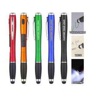 1.0mm Black <b>LED</b> Light Plastic Ballpoint Pen with Modern Design Customizable Logo Stylish Sports Body for Office/School Use - Product Image 2