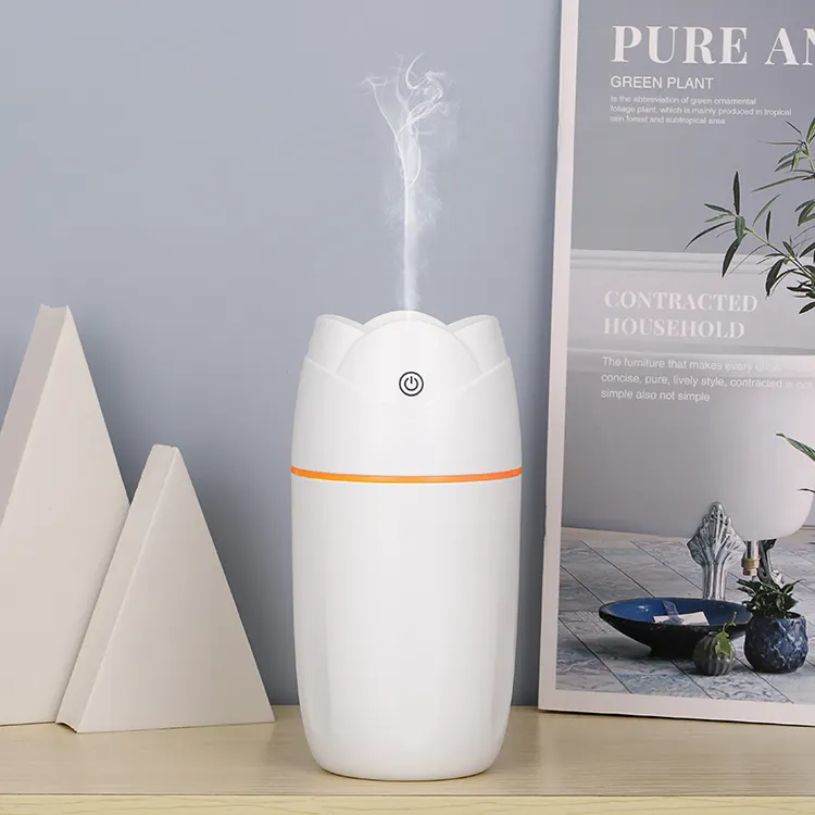 Mini humidificateur Portable en forme de Rose, avec port USB de type C, bouteille d'eau, pour la voiture, ml