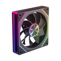 Vente directe usine : Ventilateur de châssis Prism 7 PRO ARGB avec roulement fluide, synchronisation de l'éclairage, dissipateur thermique silencieux en plastique pour PC de bureau