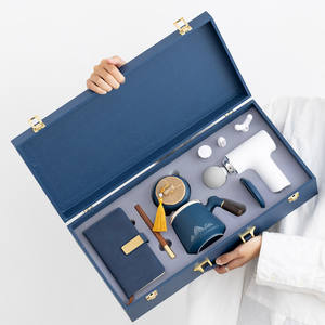 <b>6</b> In1 Senior Business <b>Sets</b> Paper Cup Wooden Pen A6 Notebook Mini Fascia Gun Portable Gift Box Personalized Corporate Event Gift - Product Image 1