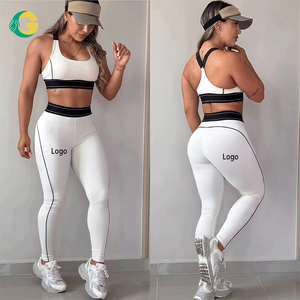 GC NUOVO Completo Estivo a Vita Alta con Effetto Lifting, Compressione Addominale, Reggiseno Sportivo ad Alta Elasticità + Leggings, Set 2 Pezzi per Corsa e Yoga - Product Image 2