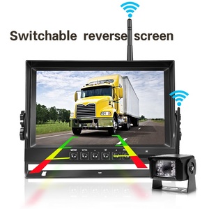 Cámaras de Reversa Inalámbricas de 9 Pulgadas, Sistema de Visión Nocturna, Visión Trasera para RV, Camión, Remolque, Autobús, DC 12V 24V - Product Image 4