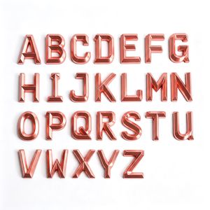 ตัวอักษรโครเมียม 3 มิติ ABS แบบกำหนดสีเองสำหรับป้ายทะเบียนรถยนต์ในอินโดนีเซีย ขายส่ง ขั้นต่ำ 100 ชิ้น - Product Image 2