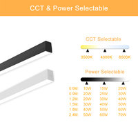 Réglette Linéaire LED 24 Pouces à Fixation en Saillie Dimmable 0/1-10V, Éclairage Linéaire Moderne à Fixation Plafond