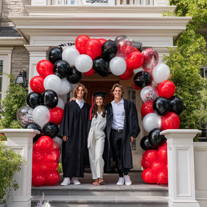 Kit de ballons en latex brillant rouge, noir et blanc, 60 pièces, 12 pouces, décorations de fête avec confettis pour anniversaire, remise de diplôme, <span class=keywords><strong>Stranger</strong></span> <span class=keywords><strong>Things</strong></span> - Product Image 6