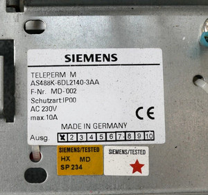 โมดูล Teleperm AS488K-6DL2140-3AA AS488K6DL21403AA รุ่น E01 สำหรับ PLC - Product Image 2