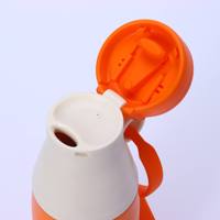 Botella de Agua Aislada al Vacío de Acero Inoxidable Premium de 500 ml, Correa de Silicona Suave Aislada al Vacío, Boquilla 2 en 1, Frasco Libre de BPA
