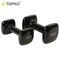 Haltères carrés TOPKO, nouvelle collection, design moderne, pour entraînement à domicile