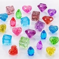 Offre Spéciale – Boîte Mystère de Jouets Anti-Stress Squishy à Rebond Lent en Forme de Goutte d'Eau, Cœur, Diamant, Glitter Cristal pour Enfants et Adultes