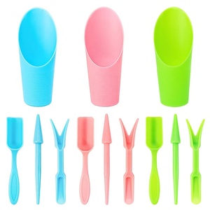 Outils de jardin <span class=keywords><strong>en</strong></span> <span class=keywords><strong>plastique</strong></span> personnalisés, ensemble de jardinage OEM, pelle, râteau, truelle <span class=keywords><strong>pour</strong></span> la plantation, le creusement, la transplantation et l'aménagement paysager - Product Image 1