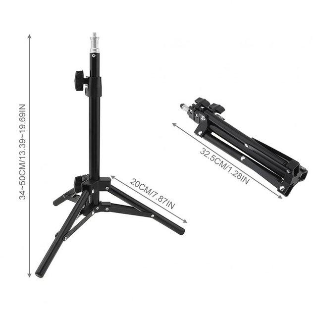 Kitway Portable Professional Selfie Camera Tripod for Smartphone LED Ring Light Video