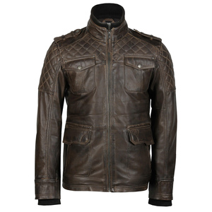 2026 OEM Wholesale Custom Cowhide Leather <b>Jacket</b> Breathable Lightweight Comfortable Leather <b>Jacket</b> - Product Image 6