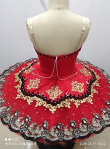 <span class=keywords><strong>Gonna</strong></span> Tutu da balletto professionale in attraente nuovo <span class=keywords><strong>Tulle</strong></span> rigido Jacquard rosso taglia personalizzata accolto in Stock - Product Image 5