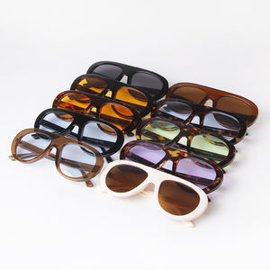 Gafas de Sol de Piloto de Diseño para Hombre y Mujer STY3918N, Novedad 2025, Estilo Plano, Estampado de Leopardo, Gafas de Sol Extra Grandes Vintage con Logotipo Personalizado, Estilo Aviador - Product Image 5