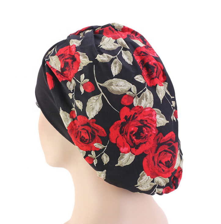 Новый дизайн, однотонный 100% Шелковый спальный головной убор для волос