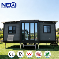 Maisons conteneurs mobiles pliables extensibles modernes de luxe, préfabriquées, spacieuses, installation rapide, solution complète pour le bureau à domicile