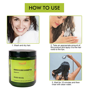 Crema <span class=keywords><strong>alla</strong></span> <span class=keywords><strong>Cheratina</strong></span> con Olio di Argan Brasiliano 1000ml, <span class=keywords><strong>Trattamento</strong></span> Nutriente Anti-Forfora Senza Risciacquo <span class=keywords><strong>per</strong></span> <span class=keywords><strong>Capelli</strong></span> Danneggiati, Alta Qualità Biologica - Product Image 5