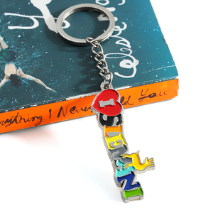 Llavero de Metal Personalizado, Plateado, con Esmalte Suave y Duro, Personalización de Llaveros, Anillos de <span class=keywords><strong>Llaves</strong></span> con Logotipo de Metal Colorido, Venta al por Mayor - Product Image 3