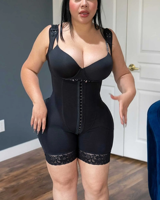 Faja Moldeadora de Bambú de Cintura Alta para Mujer con Logo, Control de Abdomen y Efecto Levanta Glúteos