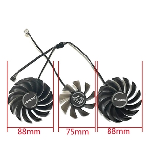 พัดลมระบายความร้อนการ์ดจอ 88 มม. DC 12V 0.5A PVA080E12R สำหรับ iGame RTX <span class=keywords><strong>3060</strong></span> 3070 3080 <span class=keywords><strong>TI</strong></span> 3090 <span class=keywords><strong>Vulcan</strong></span> - Product Image 2
