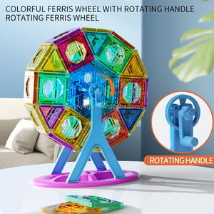 Montessori 3D Magnetic Tiles Ferris Wheel for Kids Wholesale Eco-friendly Magnet Building <strong>Blocks</strong> Children's Educational Toys - Product Image 3