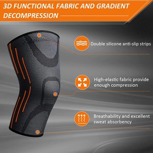 Penyangga Lutut Kompresi untuk Nyeri Lutut saat Berolahraga, Berlari, Bola Basket, Gym, Pereda Nyeri Sendi Arthritis - Product Image 5