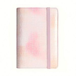 Carnet de budget à spirales A5 personnalisé avec couverture en cuir, reliure à anneaux et base élastique, idéal pour la planification - Product Image 1