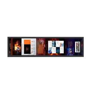 Neuer Ultra Shelf Edge Display Netzwerk-Werbe monitor 35,9-Zoll-Player Digital Signage Stretched Bar LCD-Werbe bildschirm