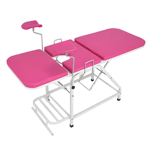 Nouvel équipement hospitalier 2026 : Table d'examen gynécologique médicale pliable manuelle, lit d'accouchement gynécologique et obstétrical - Product Image 4