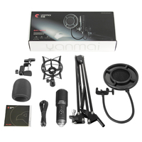 Kit de microphone de conférence à condensateur cardioïde Q10B personnalisé avec prise jack 3,5 mm, connexion USB, suppression du bruit anti-pop et antichoc