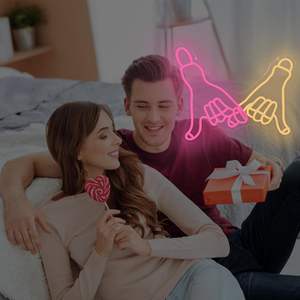 Enseigne lumineuse néon faite à la main <span class=keywords><strong>idée</strong></span> <span class=keywords><strong>cadeau</strong></span> de la Saint-Valentin pour petit ami/petite amie décorations lumineuses LED Couples anniversaire de mariage - Product Image 5
