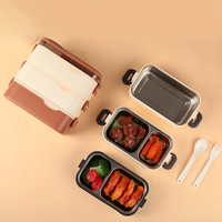 Umwelt Edelstahl Lunchbox Schüssel Mikrowelle beheizte Bento Box Mehr schicht schutz Isolierte Lunchbox