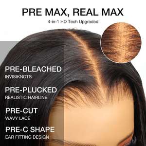 Couche <span class=keywords><strong>coupe</strong></span> <span class=keywords><strong>de</strong></span> <span class=keywords><strong>cheveux</strong></span> 6x5 HD péruvienne avant <span class=keywords><strong>de</strong></span> lacet perruque brésilienne suisse fermeture dentelle frontale perruques <span class=keywords><strong>de</strong></span> <span class=keywords><strong>cheveux</strong></span> humains pour les femmes noires - Product Image 4