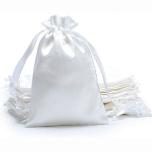 Wholesale Drawstring Gift Silk Hair <b>Bundle</b> Bag Reusable High End Hair Extension Lingerie Storage Dust Satin Pouch - Product Image 3