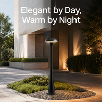Lampadaire LED extérieur étanche, design moderne en forme de champignon, pour hôtel, jardin, parc, allée, éclairage commercial