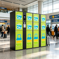 Casier à bagages intelligent, armoire de rangement de sacs en libre-service avec code QR et lecture de carte pour gares et sites touristiques
