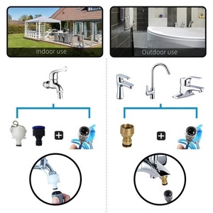 De gran oferta, herramienta de aseo portátil para interiores y exteriores para perros y gatos, rociador de ducha de silicona para mascotas, cepillo de baño de masaje - Product Image 5