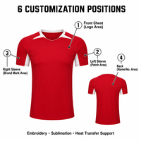 Conjunto de Uniforme de Fútbol Personalizado de Alta Calidad, Ligero, Transpirable y de Secado Rápido, para Entrenamiento