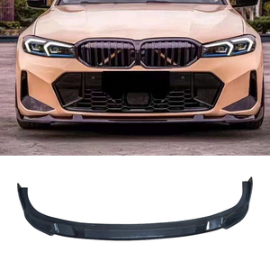 Nuovo Labbro Paraurti Anteriore in Fibra di Carbonio Stile 3D per BMW <span class=keywords><strong>Serie</strong></span> 3 G20 LCI 320i 325i 330i 2023+ con Scarico, Tessitura Twill 3k, Montaggio a Vite - Product Image 1