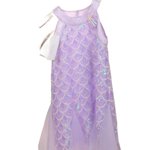 Vestido de Verano de Alta Calidad con Diseño <span class=keywords><strong>Original</strong></span> y Gran Stock Disponible, Vestido de Princesa Sirena con Escamas para Niñas, Adornado con Cuentas, de Poliéster y Algodón - Product Image 4