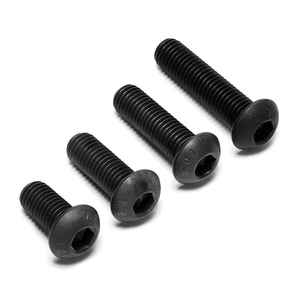 Высокопрочный метрический машинный винт из углеродистой стали класса 10.9 с круглой головкой и шестигранной внутренней резьбой, оксидированный (черный) - Product Image 5